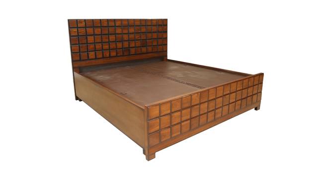 Ezekiel Storage Bed (King Bed Size, Walnut) by Urban Ladder - Cross View Design 1 - 425806
