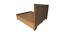 Ezekiel Storage Bed (King Bed Size, Walnut) by Urban Ladder - Rear View Design 1 - 425834