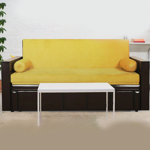 Rio sofa cum bed with storage dark brown lp