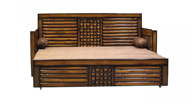 Regina Sofa Cum Bed With Storage (Dark Brown) by Urban Ladder - Cross View Design 1 - 425902