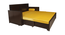 Rio Sofa Cum Bed With Storage (Dark Brown) by Urban Ladder - Design 1 Side View - 425913