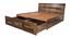 Jeremy Storage Bed (King Bed Size, HONEY) by Urban Ladder - Design 1 Close View - 425940