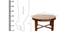 Vega Coffee Table With Stools (HONEY, HONEY Finish) by Urban Ladder - Design 1 Dimension - 426009