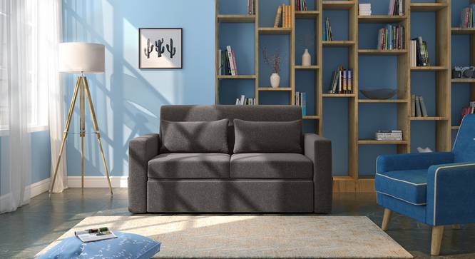Camden Compact Sofa Cum Bed (Smoke Grey) by Urban Ladder - Full View Design 1 - 426024