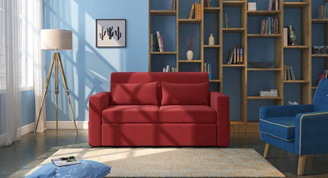 Camden Compact Sofa Cum Bed (Salsa Red) by Urban Ladder - Full View Design 1 - 426026