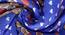 Iris Bedding Set (Blue, King Size) by Urban Ladder - Design 1 Side View - 426057