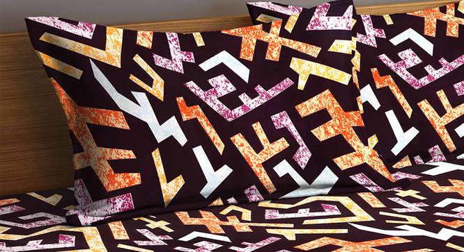 Samara Bedsheet Set (King Size, Multicolor) by Urban Ladder - Cross View Design 1 - 426562