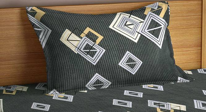 Santana Bedsheet Set (Grey, Single Size) by Urban Ladder - Cross View Design 1 - 426566