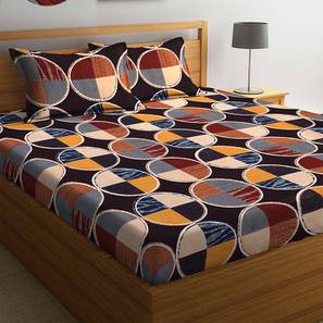 Fitted Bed Sheet Design Multicolor TC Cotton Blend King Size Bedsheet