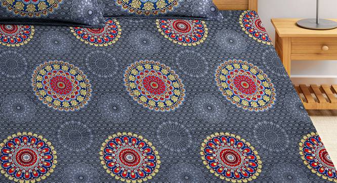 Paget Bedsheet Set (Grey, King Size) by Urban Ladder - Front View Design 1 - 426673