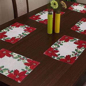 Lia table mat set of 6 red lp