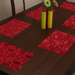 Leia table mat set of 6 red lp