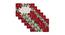 Lia Table Mat Set of 6 (Red) by Urban Ladder - Design 1 Side View - 426754