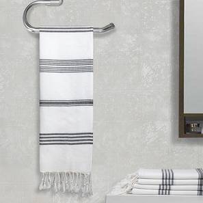 Towels Design Black GSM Fabric Towel - Set of