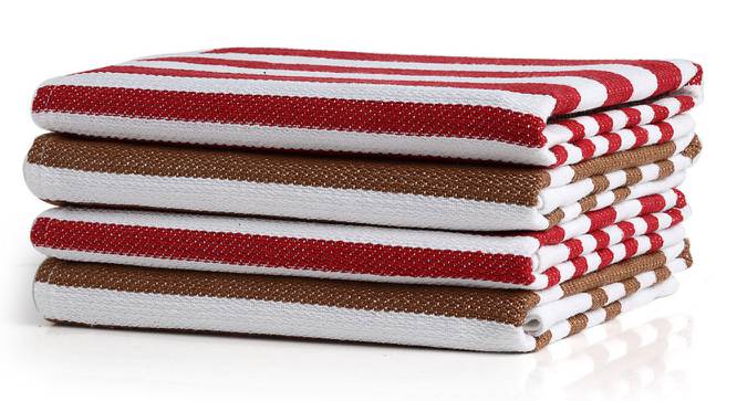 Journee Hand Towel Set of 4 (Multicolor) by Urban Ladder - Cross View Design 1 - 426979
