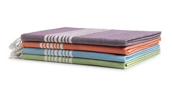 Maya Bath Towel Set of 4 (Multicolor) by Urban Ladder - Cross View Design 1 - 427015
