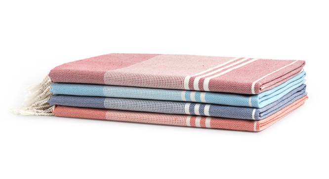 Piper Bath Towel Set of 4 (Multicolor) by Urban Ladder - Cross View Design 1 - 427019
