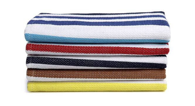 Finley Hand Towel Set of 5 (Multicolor) by Urban Ladder - Front View Design 1 - 427109