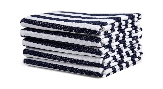 Arabella Hand Towel Set of 5 (Blue) by Urban Ladder - Cross View Design 1 - 427125