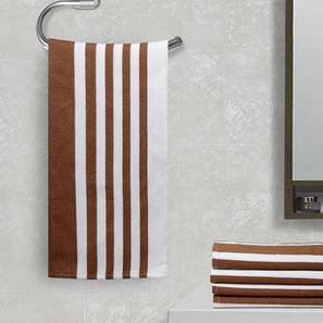 Towel Set Design Brown GSM Fabric Towel - Set of