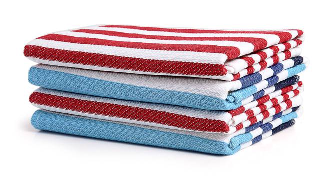 Marley Hand Towel Set of 4 (Multicolor) by Urban Ladder - Cross View Design 1 - 427194