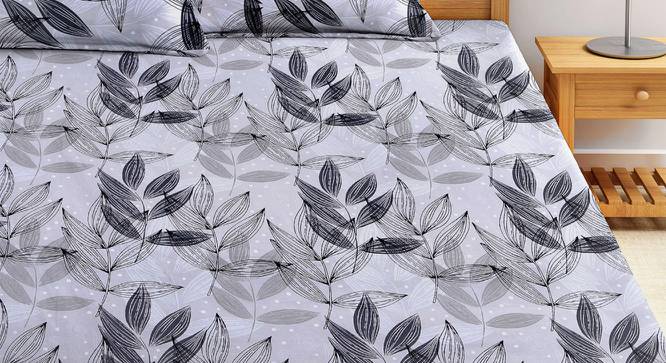 Harry Bedsheet Set (Grey, King Size) by Urban Ladder - Front View Design 1 - 427228