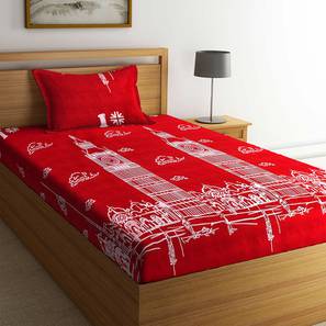 Lourdes bedsheet set red lp