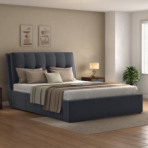 Borholm upholstered stor bed grey queen lp