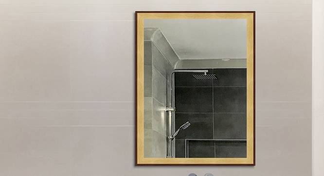 Benjamin Wall Mirror (Brown, Simple Configuration) by Urban Ladder - Front View Design 1 - 428246