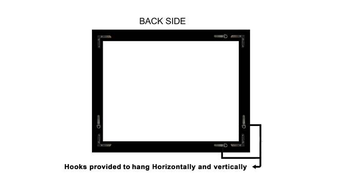 Colt Wall Mirror (Simple Configuration, Cream, Brown & Black) by Urban Ladder - Front View Design 1 - 428254