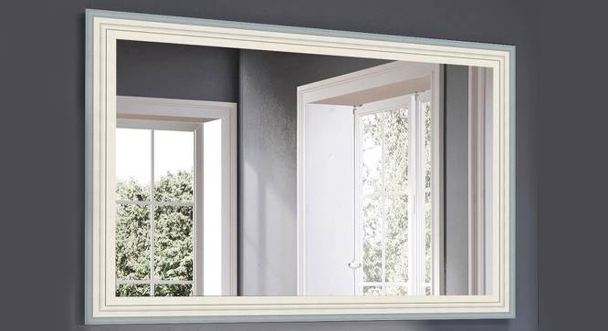 Colt Wall Mirror (Simple Configuration, Cream, White & Light Brown) by Urban Ladder - Front View Design 1 - 428256