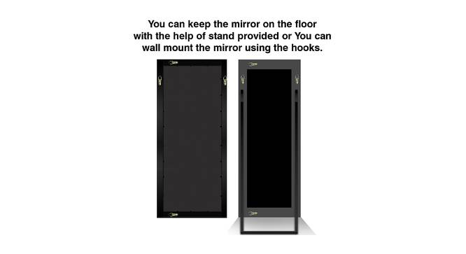 Annabelle Standing Mirror (White) by Urban Ladder - Front View Design 1 - 428260