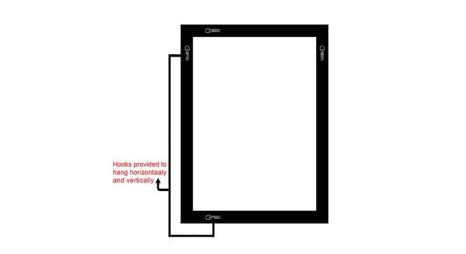 Isabella Wall Mirror (Dark Brown, Simple Configuration) by Urban Ladder - Cross View Design 1 - 428263