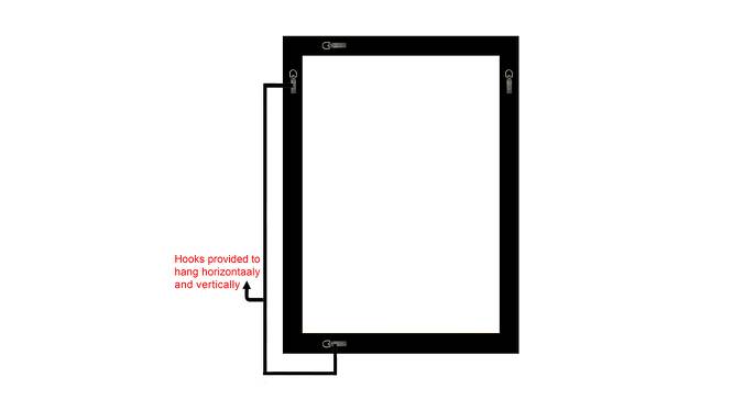 Henry Wall Mirror (Simple Configuration, Cream, Brown & Black) by Urban Ladder - Cross View Design 1 - 428264