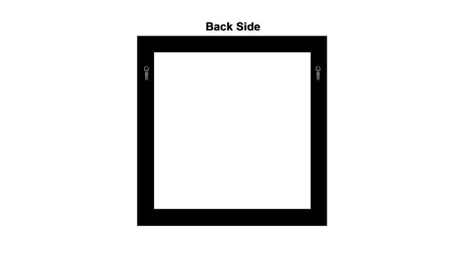 Brianna Wall Mirror (Simple Configuration, Dark Brown, Black) by Urban Ladder - Cross View Design 1 - 428266