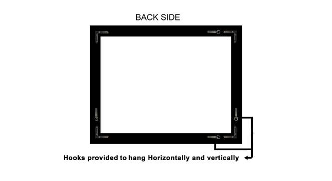 Colt Wall Mirror (Simple Configuration, Cream, White & Light Brown) by Urban Ladder - Cross View Design 1 - 428271