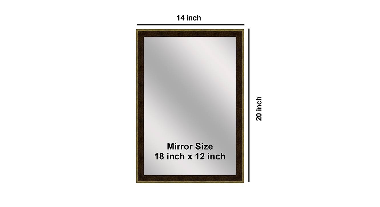 Isabella wall mirror dark brown 6