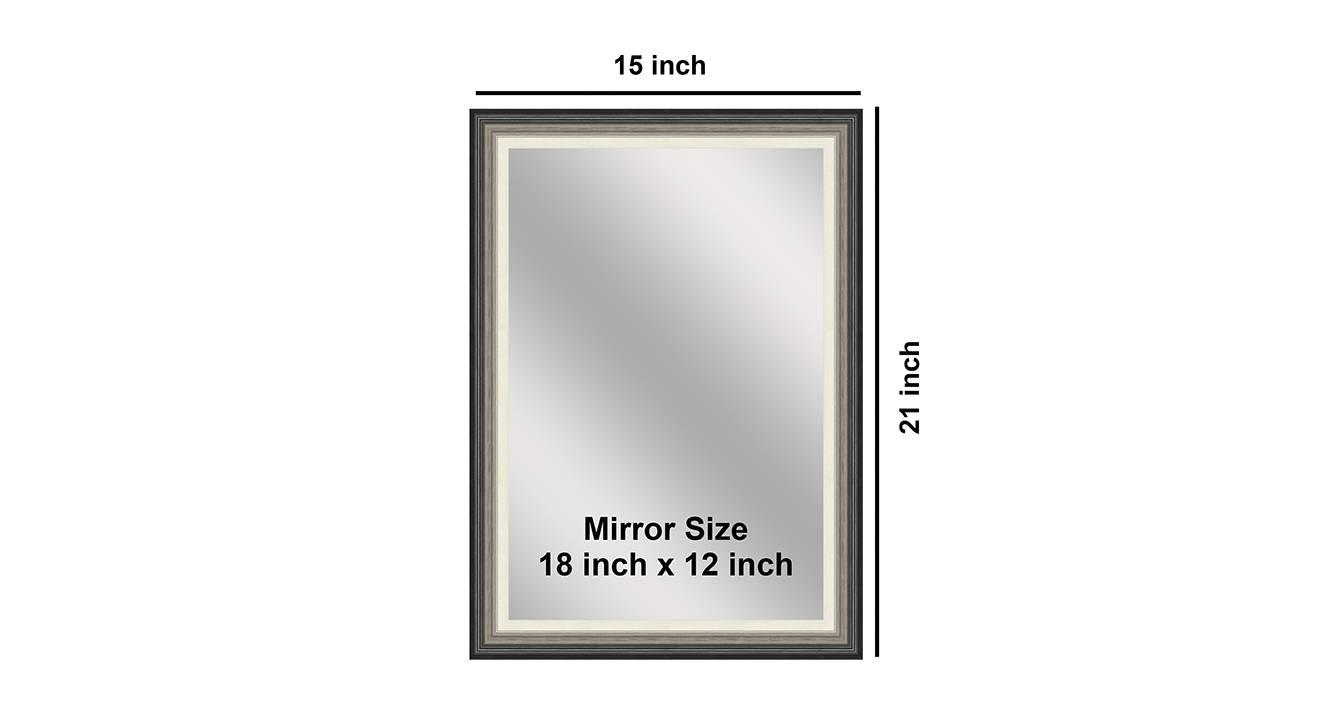 Cream, Brown & Black Glass Wall Mirror Urban Ladder