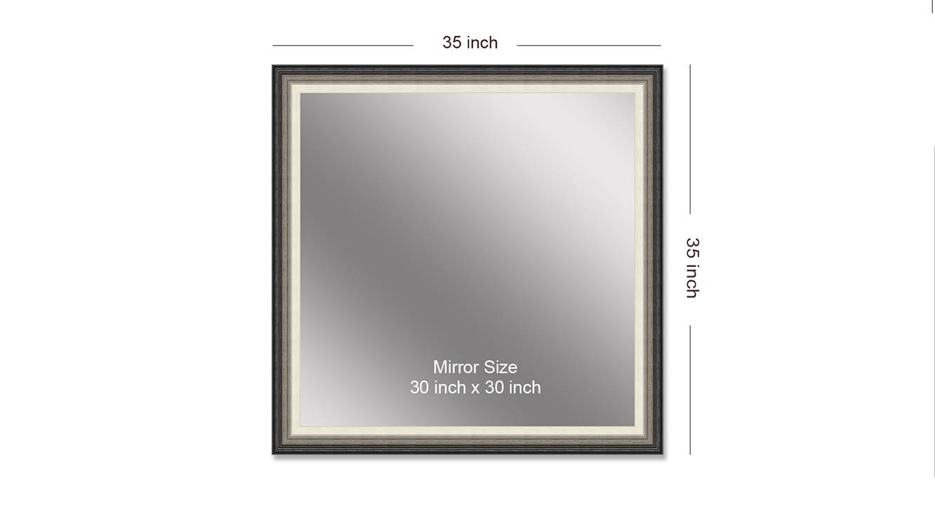 Callie wall mirror cream brown black 6