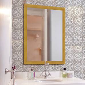 Logan wall mirror dark yellow lp
