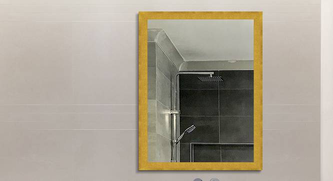 James Wall Mirror (Gold, Simple Configuration) by Urban Ladder - Front View Design 1 - 428316