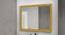 Logan Wall Mirror (Simple Configuration, Dark Yellow) by Urban Ladder - Front View Design 1 - 428318
