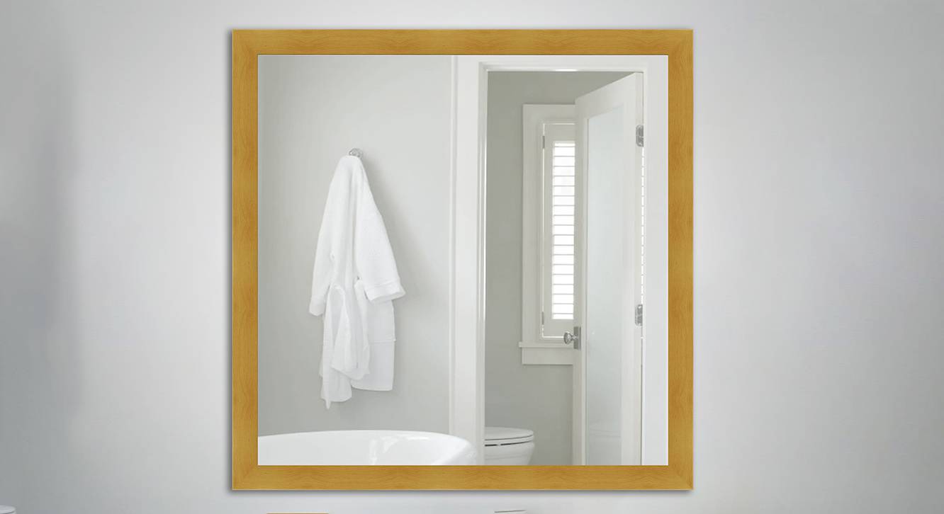 Dark Yellow Glass Wall Mirror Urban Ladder