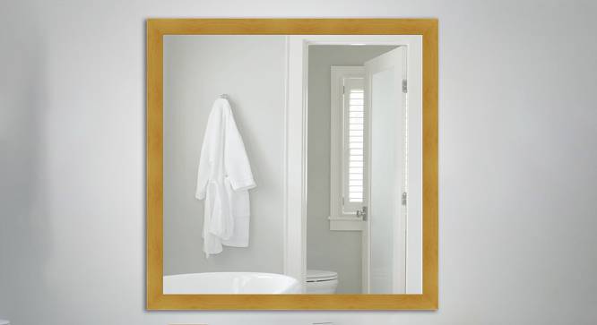 Brianna Wall Mirror (Simple Configuration, Dark Yellow) by Urban Ladder - Front View Design 1 - 428323