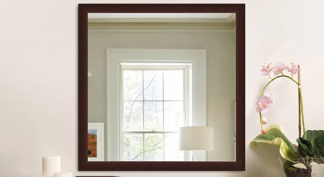 Brianna Wall Mirror (Dark Brown, Simple Configuration) by Urban Ladder - Front View Design 1 - 428324