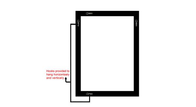 Logan Wall Mirror (Simple Configuration, Silver, Black) by Urban Ladder - Cross View Design 1 - 428336