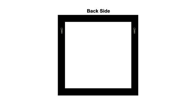 Josephine Wall Mirror (Simple Configuration, Silver, Black) by Urban Ladder - Cross View Design 1 - 428340