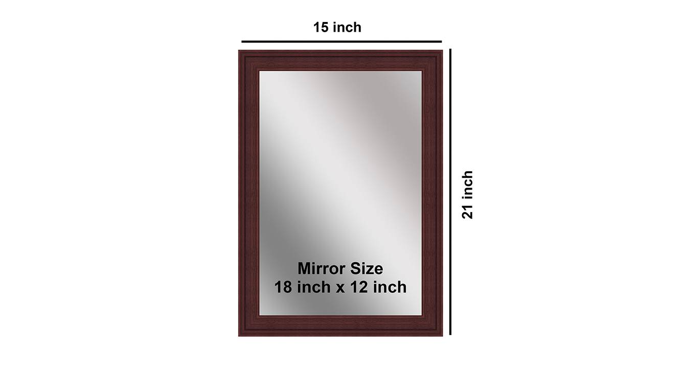 Lucas wall mirror dark brown 6