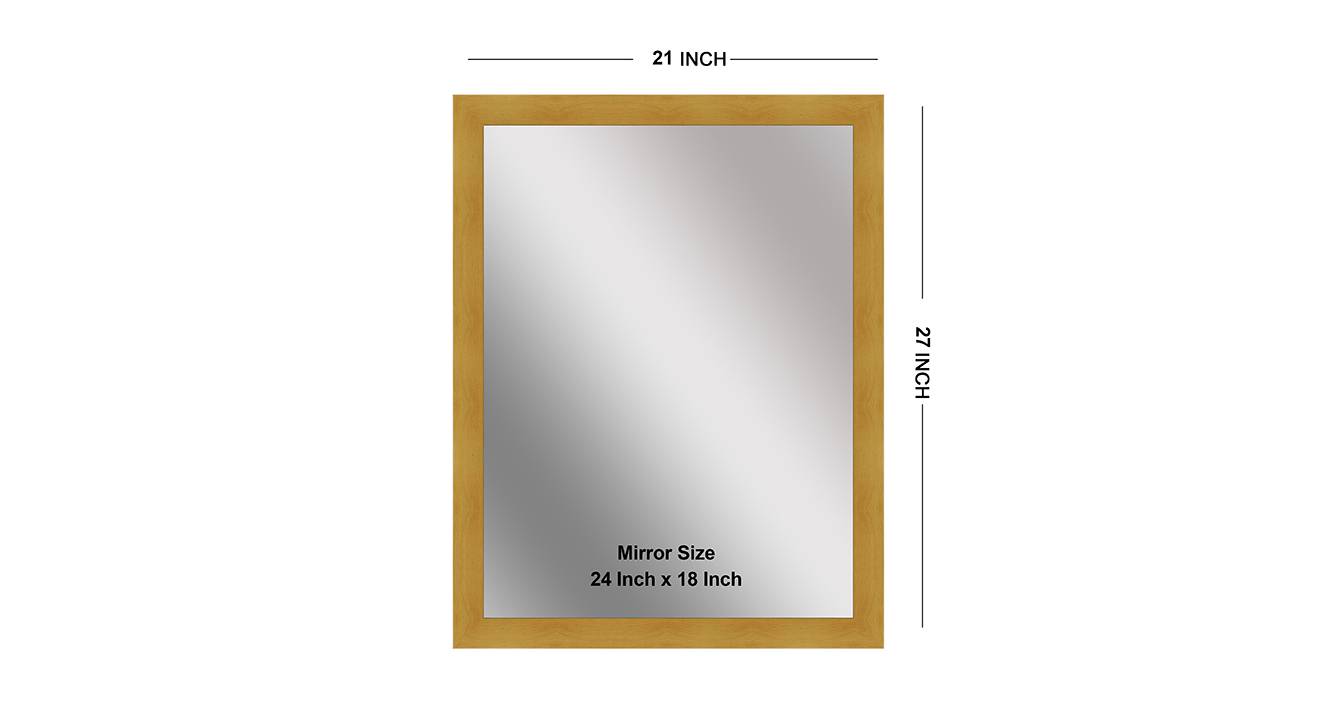 Logan wall mirror dark yellow 6