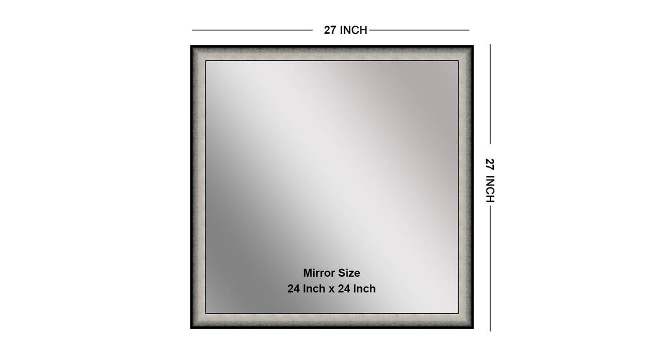 Josephine wall mirror silver black 6